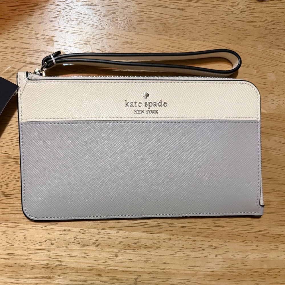 Kate Spade ♠️ Lucy Medium L-zip wristlet NWT
